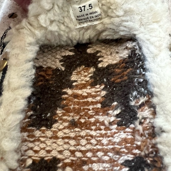 Free People Textile Damon Cozy Mules Size 7.5 - Picture 9 of 9